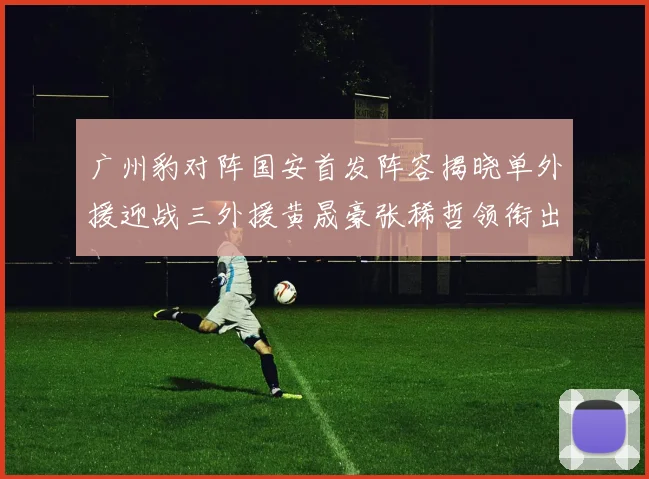 广州豹对阵国安首发阵容揭晓单外援迎战三外援黄晟豪张稀哲领衔出战